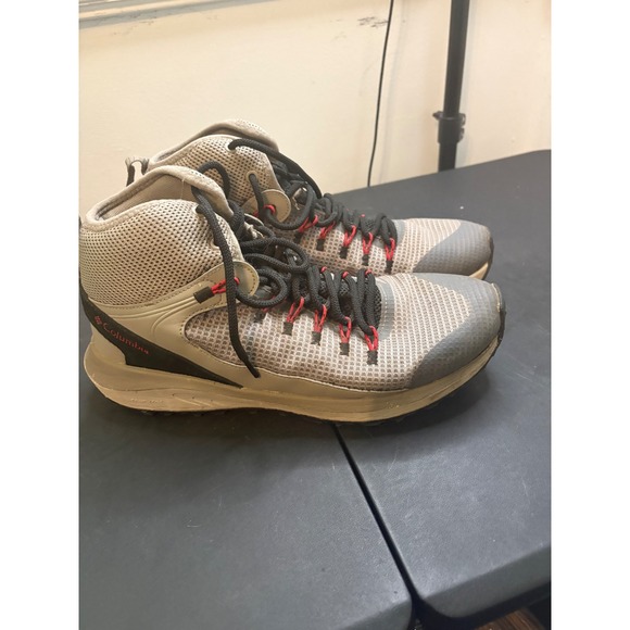 Columbia Other - Columbia Mens BM0155-005 Waterproof Hiking Boots Grey Black Red Size 10
